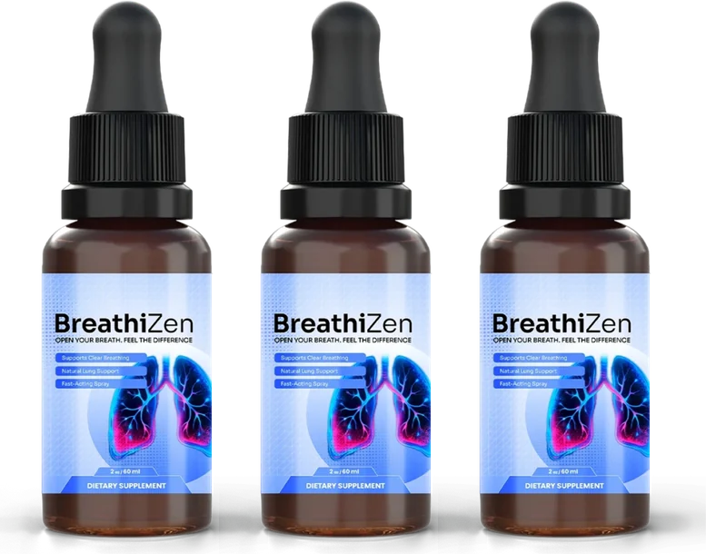 Three bottles of BreathiZen spray